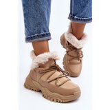EVENTO Women's Beige Fur-lined Ankle Boots Cresandi | Shoptok.si