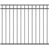 Ogradni panel ASSEN čelik 1,7x1,5 m Crni | shoptok.hr