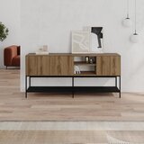 Marckeric Crna/u prirodnoj boji komoda u dekoru hrasta 180x80x40 cm Amira – | shoptok.hr