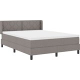  Okvir kreveta s madracem taupe 160x200 cm tkanina | shoptok.hr