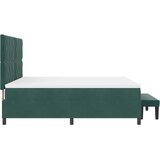  Krevet s opruga kutije Tamnozelena 200 x 180 cm Baršun | shoptok.hr