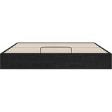  Otomanski krevet s pohranom Crni Hrast 203 x 160 x 25 cm | shoptok.hr