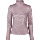 Pikeur Majica z zadrgo in verižnim potiskom, rosy lilac - 38 Cene