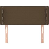  Uzglavlje s ušima tamnosmeđe 103x16x78/88 cm od tkanine | shoptok.hr