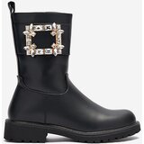 Resti Women's black eco-leather boots with embellishment Xetika - Footwear | ePonuda.com