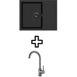Aquasanita Set Tesa SQT102AW + Vida PVD Grafit/Black metallic | shoptok.hr