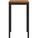  Stol za bar u vrtu Prirodna i crna 60 x 60,5 x 105 cm | shoptok.hr