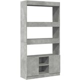  Visoka komoda siva boja betona 92x33x180 cm konstruirano drvo | shoptok.hr