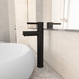 vidaXL Kupaonska miješalica crna 12 x 30 cm Cijene
