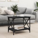 vidaXL Bocni stol Crni hrast 55 x 38 x 45 cm Konstruirano drvo | shoptok.hr