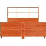  Posteljni okvir brez vzmetnice voščeno rjav 135x190 cm borovina | Shoptok.si