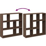 vidaXL Pregrada s knjižno omaro rjavi hrast 102x29x103,5 cm inž. les | Shoptok.si