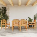  Vrtne stolice 6 kom 58 x 59 x 88 cm od masivne tikovine | shoptok.hr