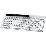 INF Tri-mode brezžična tipkovnica za 3 naprave, tihi &amp;scaron;karjasti tipki Silver, (5000310581) Slike