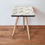 Hanah home Shp273 - white whitegreygold side table Hanah home Shp273 - white whitegreygold side table Slike