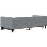  Dnevni krevet na razvlačenje svjetlosivi 90 x 200 cm od tkanine | shoptok.hr