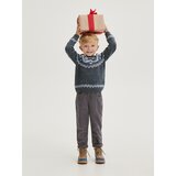 Reserved - Regular hlače od rebrastog baršuna - light grey | shoptok.hr