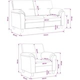  Set sofe 2 pcs Tamnozelena Baršun - Tamnozelena Jednostruka + Dvostruka (140 cm) | shoptok.hr