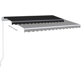 Tenda na ručno uvlačenje s LED svjetlima 350 x 250 cm antracit | shoptok.hr