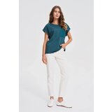 Marisse Dark Green T-Shirt With Pocket | Shoptok.si
