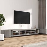  3-dijelni set TV ormarića LED boja hrasta od konstruiranog drva | Eponuda.com