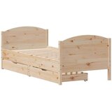 vidaXL Okvir kreveta bez madraca 75 x 190 cm od masivne borovine | shoptok.hr