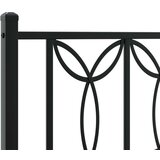Metalni okvir za krevet s uzglavljem crni 120x190 cm | shoptok.hr