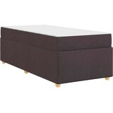  Konstrukcija postelje z vzmetnico Temno rjava 90 x 190 cm blago, (5000126389) | Shoptok.si