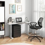  Kontejner na kotačiće 3 ladice 5 kotačića sustav za vješanje spisa zaključavanje čelik crna 39 x 48 x 60 cm | shoptok.hr