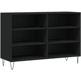 MAISON CHIC Komoda - Predalnik črna 103,5x35x70 cm inženirski les, (21716034)