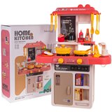  Dječja kuhinja za igru Kitchenette sasvjetlosnim - 43 elemenata - roza | shoptok.hr