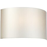Elstead Lighting Elstead Lightbox Velika ukrivljena stenska svetilka Cooper, poliran krom, senčnik iz slonokoščevine, umetna svila, (22099272) | Shoptok.si