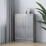Ormarić za knjige boja betona 82,5x30,5x115cm konstruirano drvo | shoptok.hr