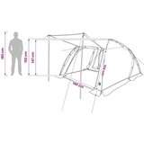  Tunelski šator Siva i narančasta 361 x 235 x 147 cm - Siva i narančasta | shoptok.hr