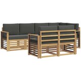  Set vanjskih sofa 7 pcs Bijela i antracit 247 x 128,5 x 73 cm | shoptok.hr