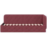  Kutni okvir kreveta Vinska crvena 80 x 200 cm tkanina Slike