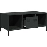 vidaXL Stolić za kavu crni 101,5x50x43,5 cm od hladno valjanog čelika | shoptok.hr