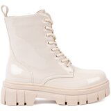 Shelvt Stylish lacquered workers in a light beige shade Cene