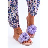 Boto Women's Suede Slippers With Decoration Violet Giorgia | Shoptok.si