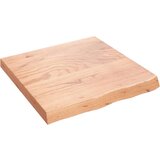 Stolna ploča svjetlosmeđa 60x60x(2-6) cm tretirana hrastovina | shoptok.hr