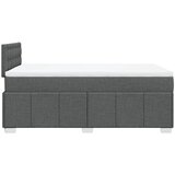  Krevet box spring s madracem tamnosivi 120 x 190 cm tkanina | shoptok.hr