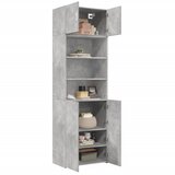 Ormarić za pohranu boja betona 70x42,5x225 cm konstruirano drvo | shoptok.hr