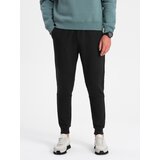 Ombre Men's sweatpants with ottoman fabric inserts - black | shoptok.hr