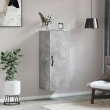 vidaXL Stenska omarica betonsko siva 34,5x34x90 cm inženirski les | Shoptok.si