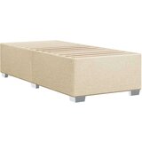 vidaXL Box spring postelja z vzmetnico krem 80x200 cm blago | Shoptok.si