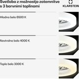 Klarstein ZenBreeze pametni stropni ventilator sa svjetlom | 48 cm | 16 W | Tihi | LED | Akril | shoptok.hr
