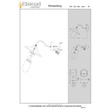 Elstead Lighting ZUNANJA STENSKA SVETILKA Klampenborg 42/27.5/25.5 cm | Shoptok.si