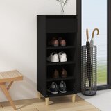 The Living Store omarica za čevlje črna 40x36x105 cm inženirski les - omarica za čevlje, (21434128) Cene