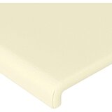  Uzglavlje krem 147 x 16 x 118/128 cm od umjetne kože | shoptok.hr