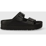 Birkenstock Kožne natikače X PAPILLIO Arizona Platform Exq za žene, boja: crna, s platformom, 1026918 | shoptok.hr